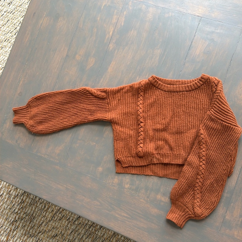 Cognac NAKD crop sweater